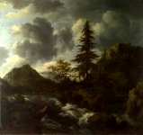 Jacob van Ruisdael - A Torrent in a Mountainous Landscape
